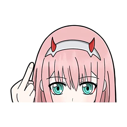 Zero Two Anime Auto Sticker - 13 cm