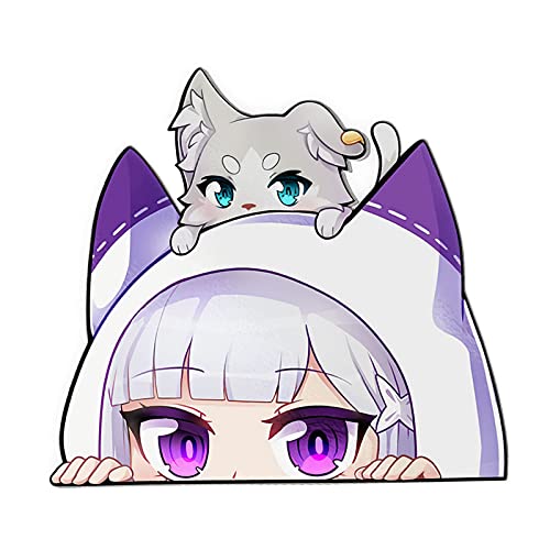 Re:Zero Emilia Peeker Sticker - 12 cm