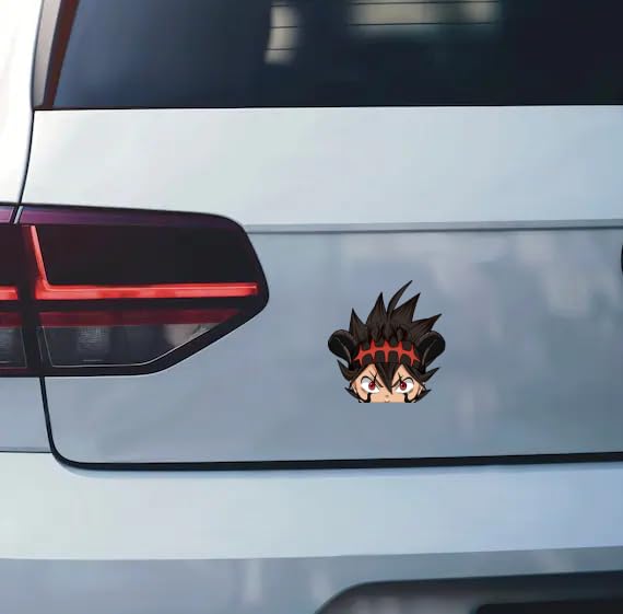 Black Clover Asta Peeker Anime Sticker - Produktbild 2