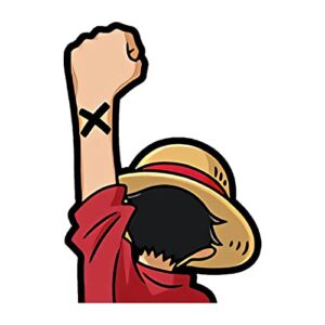 One Piece Luffy Auto Sticker - 13 cm