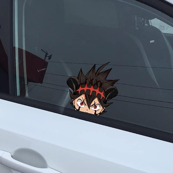 Black Clover Asta Peeker Anime Sticker - Produktbild 4