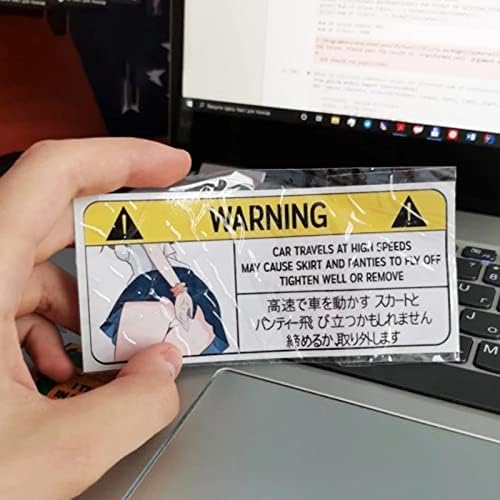 Anime Peek Warning Auto Sticker
