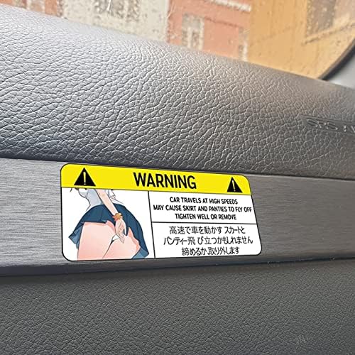 Anime Peek Warning Auto Sticker