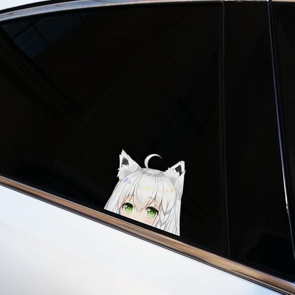 Hololive Shirakami Fubuki Peeker Sticker - 13 cm