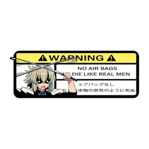 We Die Like Real Men Anime Auto Sticker