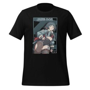 Zenless Zone Zero T-Shirt Anime & Gaming Design Hochwertiges Baumwollshirt Für Zocker & Anime Fans Exklusives Jane Doe Artwork - Schwarz / S