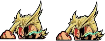 My Hero Academia Peeker Anime Sticker - Motiv All Might