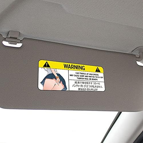 Anime Peek Warning Auto Sticker