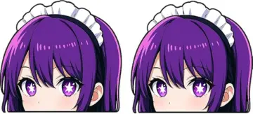 Oshi no Ko Ai Hoshino Peeker Anime Sticker - Motiv Ai Hoshino 1