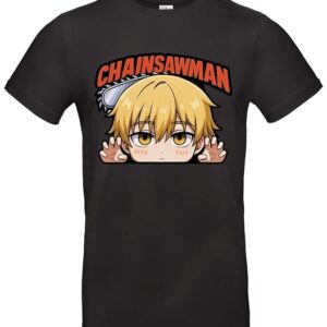 Chainsawman T-Shirt Anime Denji Design - Schwarz / S