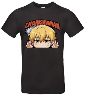 Chainsaw Man Denji T-Shirt - Farbe Schwarz, Größe XXL