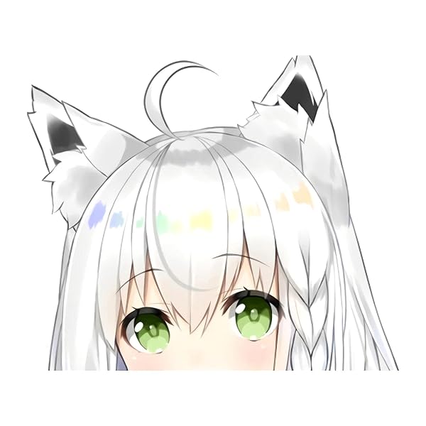 Hololive Shirakami Fubuki Peeker Sticker - 13 cm