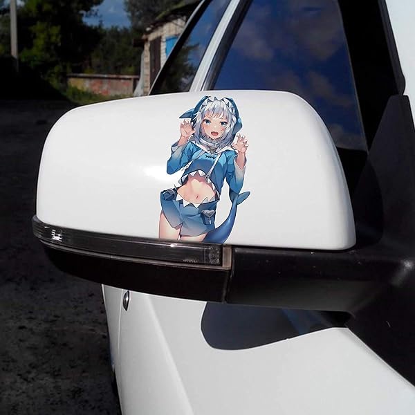 Hololive Gawr Gura Peeker Sticker - 13 cm