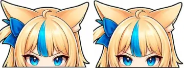 Sameko Saba VTuber Peeker Sticker