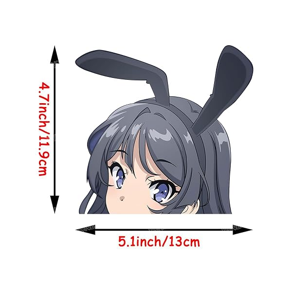 Bunny Girl Senpai Mai Sakurajima Peeker Sticker - Produktbild 2
