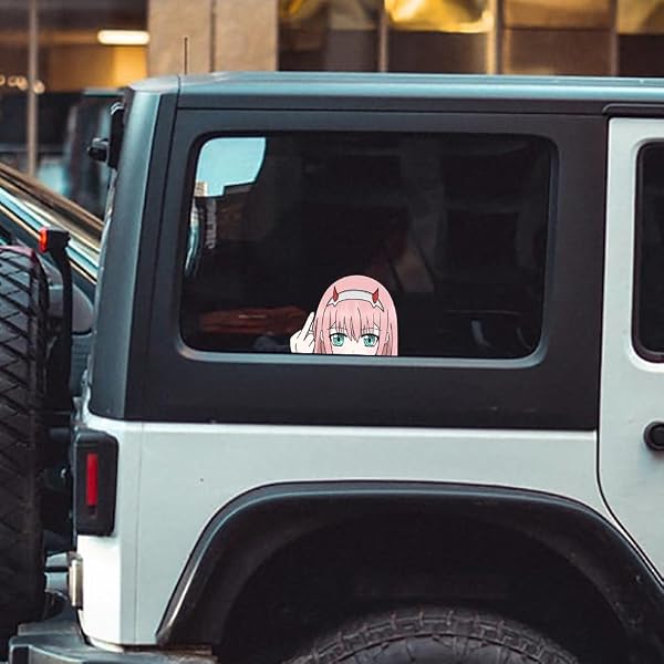 Zero Two Anime Auto Sticker - 13 cm
