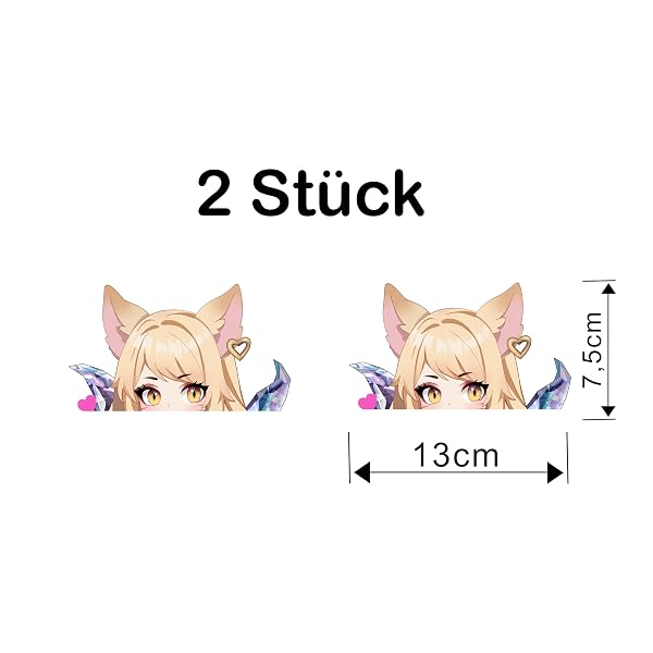 K/DA Ahri Peeker Anime Sticker - Produktbild 2