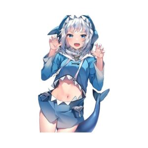 Hololive Gawr Gura Peeker Sticker - 13 cm