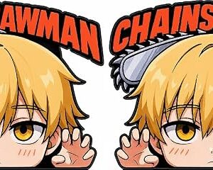 Chainsaw Man Denji Peeker Anime Sticker