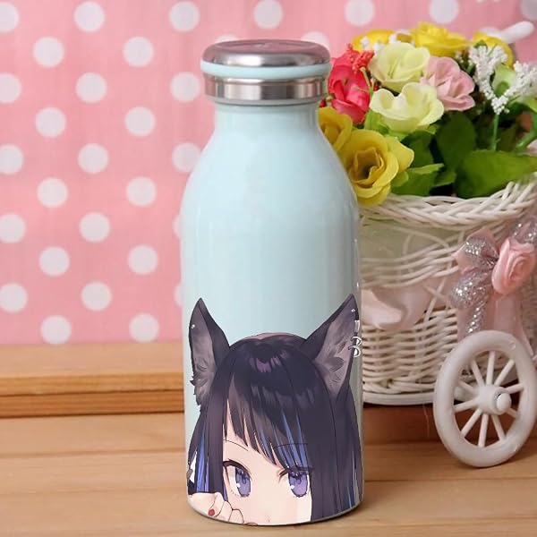 Kitsune Fox Girl Anime Sticker - 12 cm