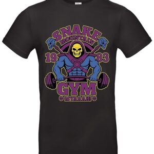 Snake Mountain Gym T-Shirt Skeletor Style - Schwarz / S