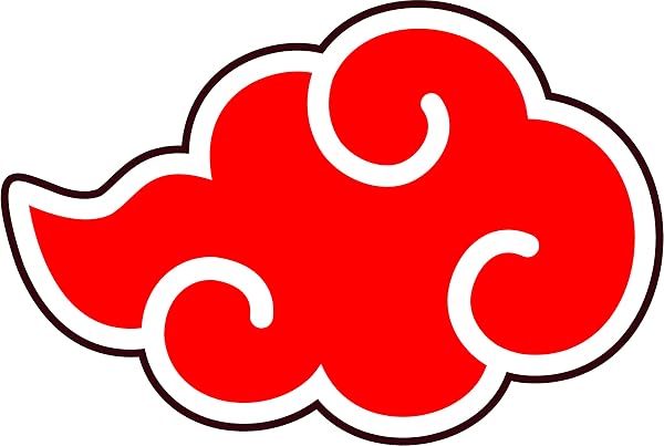 Naruto Akatsuki Cloud Anime Sticker