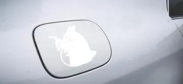 Totoro Tankdeckel Auto Sticker - Weiß