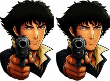 Cowboy Bebop Spike Spiegel Peeker Anime Sticker
