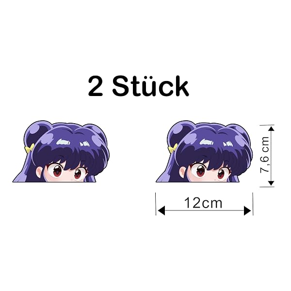 Ranma ½ Shampoo Peeker Anime Sticker - Produktbild 2