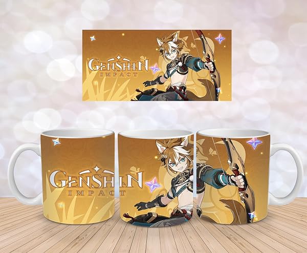 Genshin Impact Tasse: Mehrere Designs, Hochwertige Keramik, Perfekt für Gaming Fans - Gorou