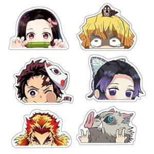 Demon Slayer Anime Sticker Set - 6 Stück