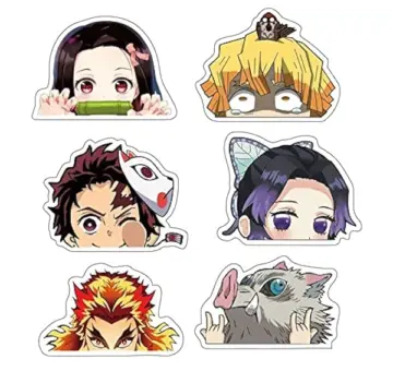 Demon Slayer Anime Sticker Set – 6 Stück