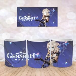 Genshin Impact Tasse: Mehrere Designs, Hochwertige Keramik, Perfekt für Gaming Fans - Albedo