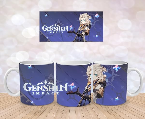 Genshin Impact Tasse: Mehrere Designs, Hochwertige Keramik, Perfekt für Gaming Fans - Albedo