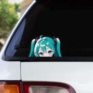 Hatsune Miku Peeker Anime Sticker