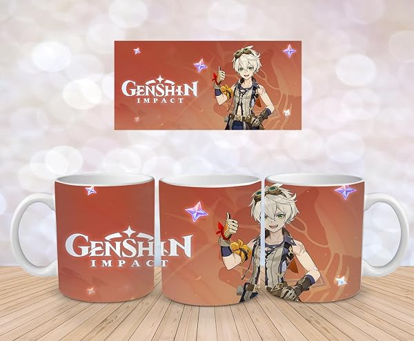Genshin Impact Tasse: Mehrere Designs, Hochwertige Keramik, Perfekt für Gaming Fans - Benett