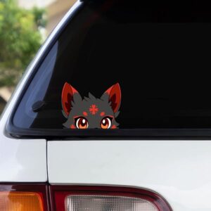 Kuroko Kitsune Peeker Anime Sticker