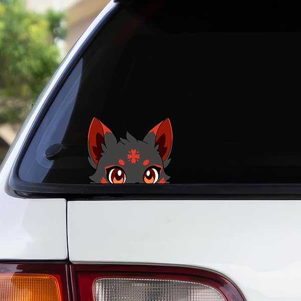 Kuroko Kitsune Peeker Anime Sticker