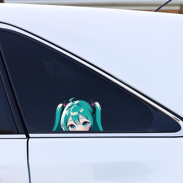 Hatsune Miku Peeker Anime Sticker - Produktbild 3