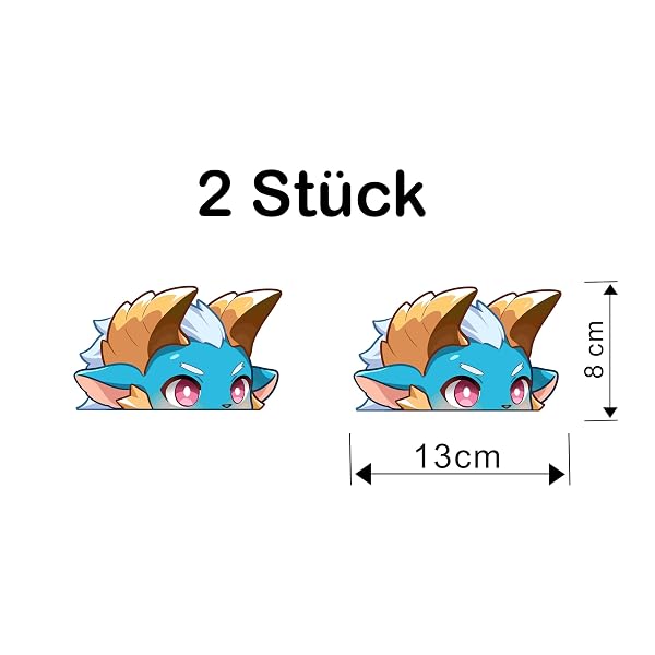 Monster Hunter Zinogre Peeker Sticker - Produktbild 2