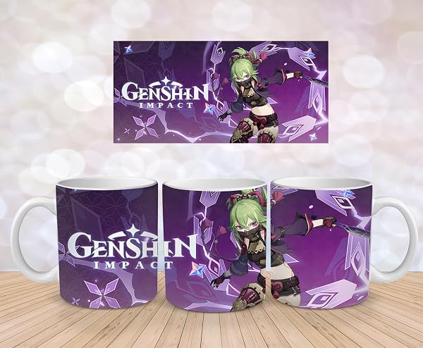 Genshin Impact Tasse: Mehrere Designs, Hochwertige Keramik, Perfekt für Gaming Fans - Kuki
