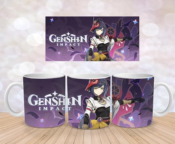 Genshin Impact Tasse: Mehrere Designs, Hochwertige Keramik, Perfekt für Gaming Fans - Tengu