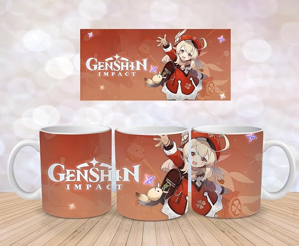 Genshin Impact Tasse: Mehrere Designs, Hochwertige Keramik, Perfekt für Gaming Fans - Klee
