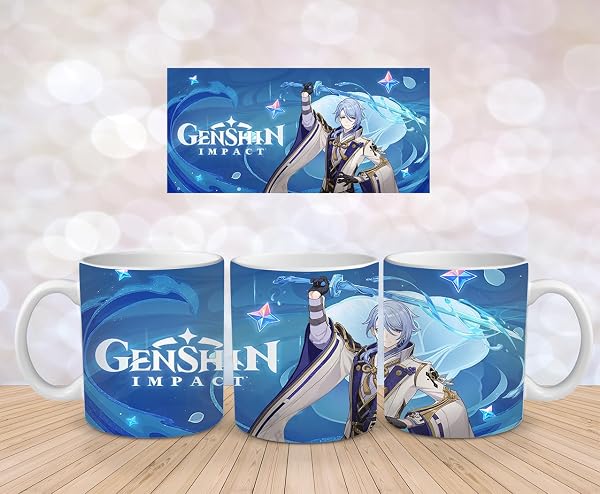 Genshin Impact Tasse: Mehrere Designs, Hochwertige Keramik, Perfekt für Gaming Fans - Ayato