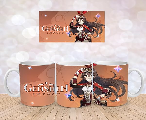 Genshin Impact Tasse: Mehrere Designs, Hochwertige Keramik, Perfekt für Gaming Fans - Amber