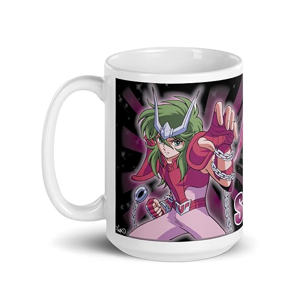 Shun Andromeda Kaffeetasse 330ml - Büro - Kinder - bedruckte Tasse Lebenslange Farbgarantie Geschenk Anime Saint Seiya