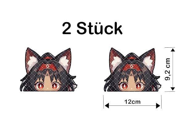 Zenless Zone Zero Nekomiya Mana Peeker Anime Sticker - Produktbild 4