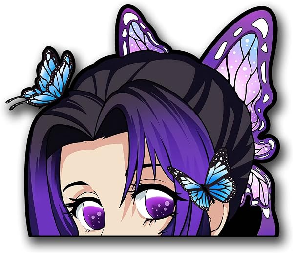 Demon Slayer Shinobu Peeker Anime Sticker