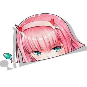 Zero Two Peeker Sticker - 13 cm