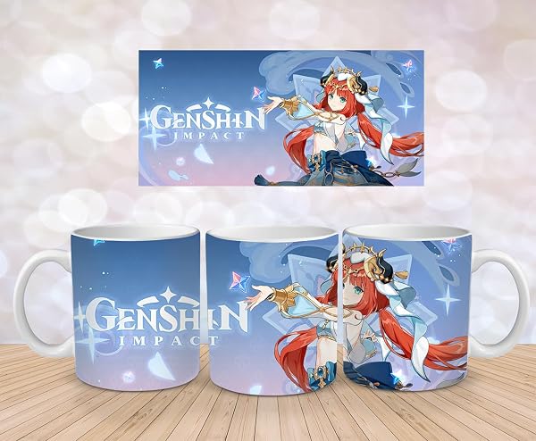 Genshin Impact Tasse: Mehrere Designs, Hochwertige Keramik, Perfekt für Gaming Fans - Nilou